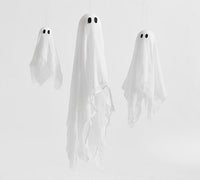 Lit Hanging Ghosts - Set of 3